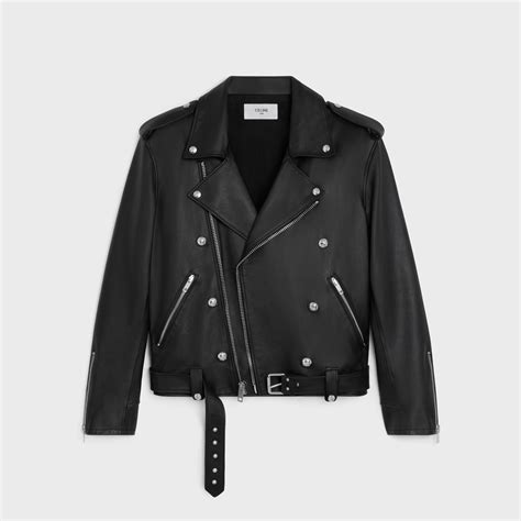 LOOSE BIKER JACKET IN CALFSKIN 